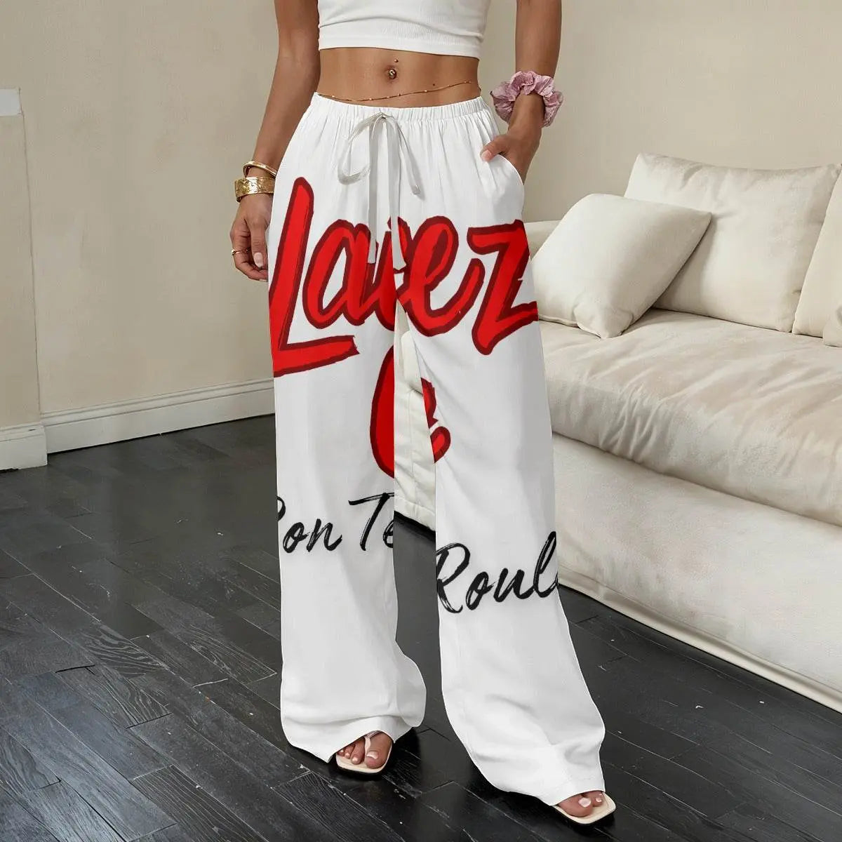 Laissez les bon temps rouler- Women’s Straight-Leg Casual Pants - The Broken French Door