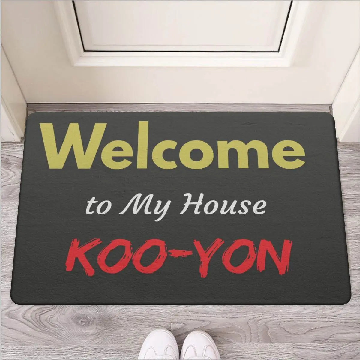 Welcome Koo-Yon Door Mat | Rubber - The Broken French Door