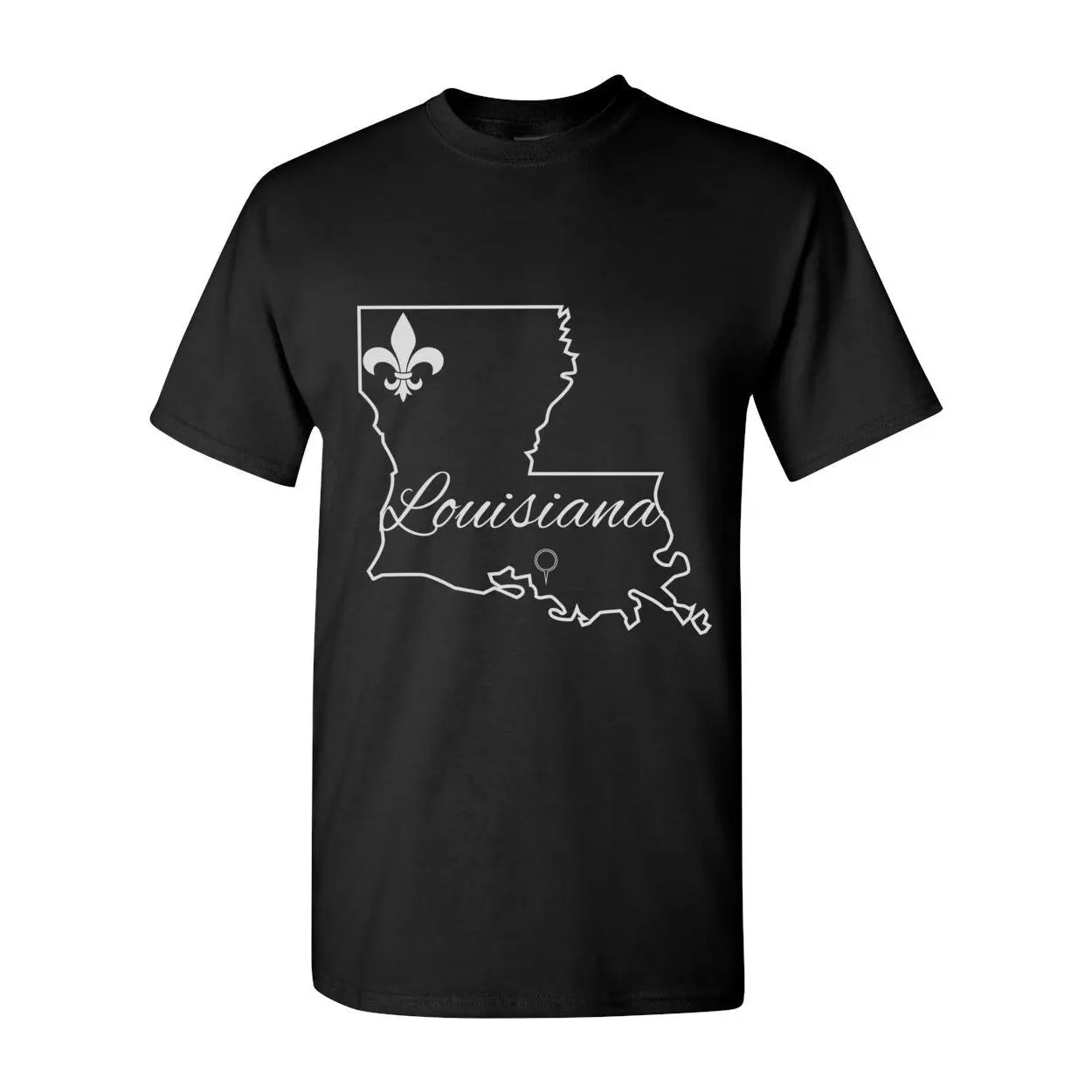 Louisiana Heritage Louisiana State Heavy Cotton T-Shirt Print Melon Inc.