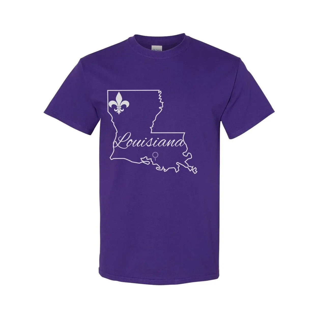 Louisiana Heritage Louisiana State Heavy Cotton T-Shirt Print Melon Inc.