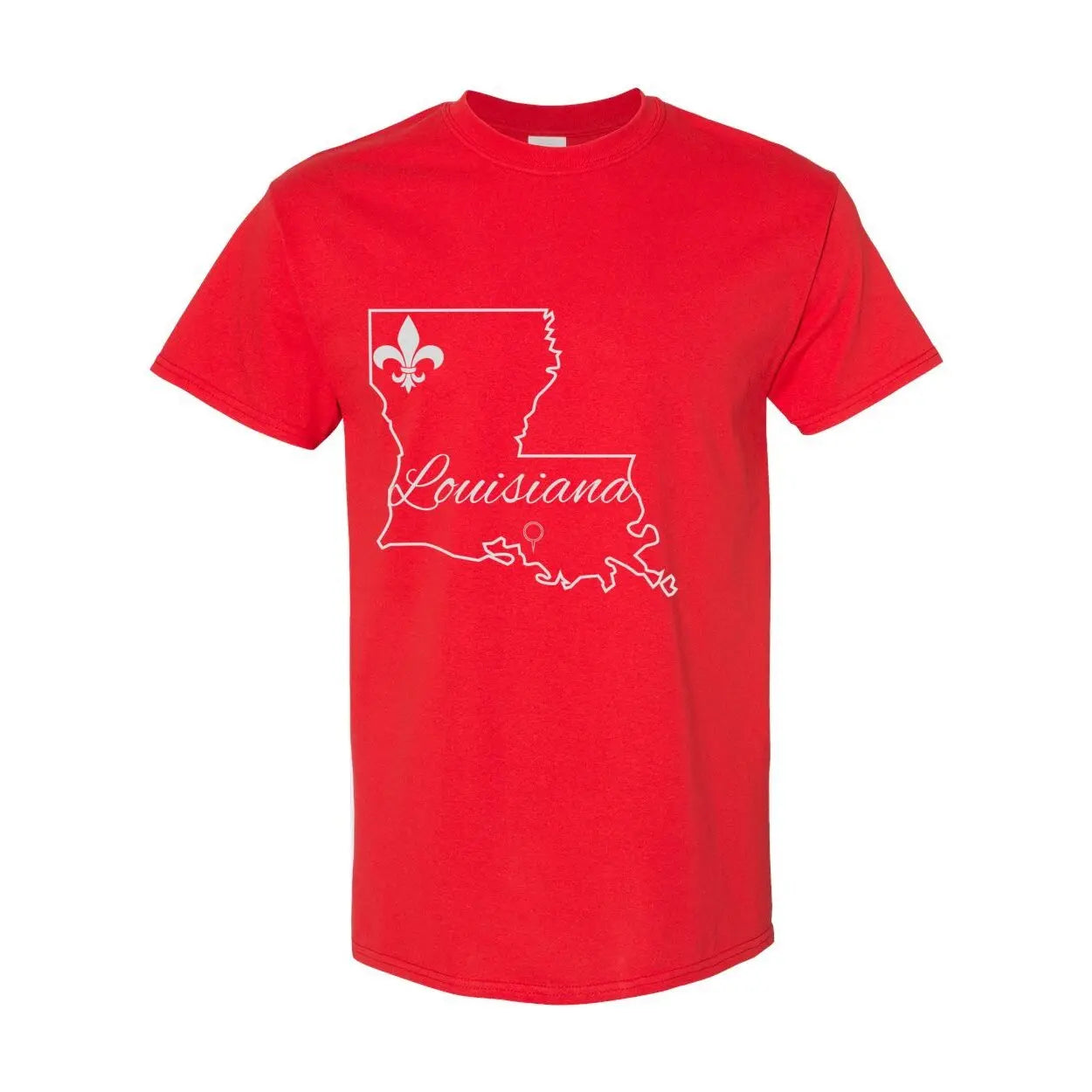 Louisiana Heritage Louisiana State Heavy Cotton T-Shirt Print Melon Inc.