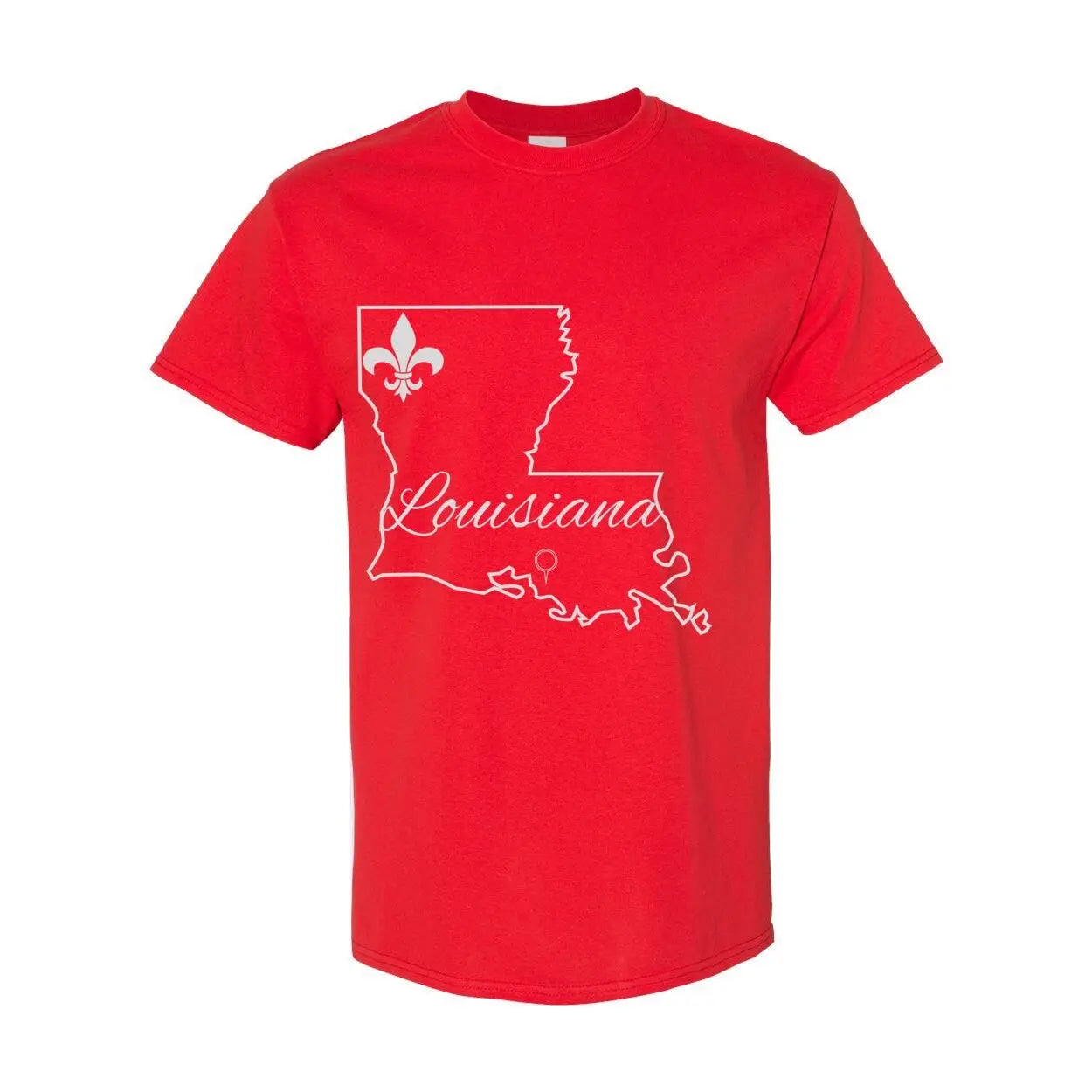 Louisiana Heritage Louisiana State Heavy Cotton T-Shirt Print Melon Inc.