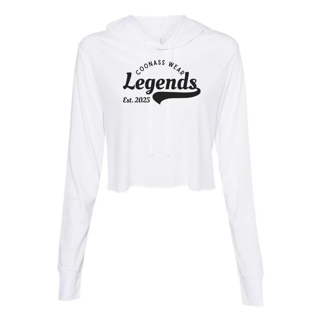 Legend Cropped Long Sleeve Hoodie - The Broken French Door