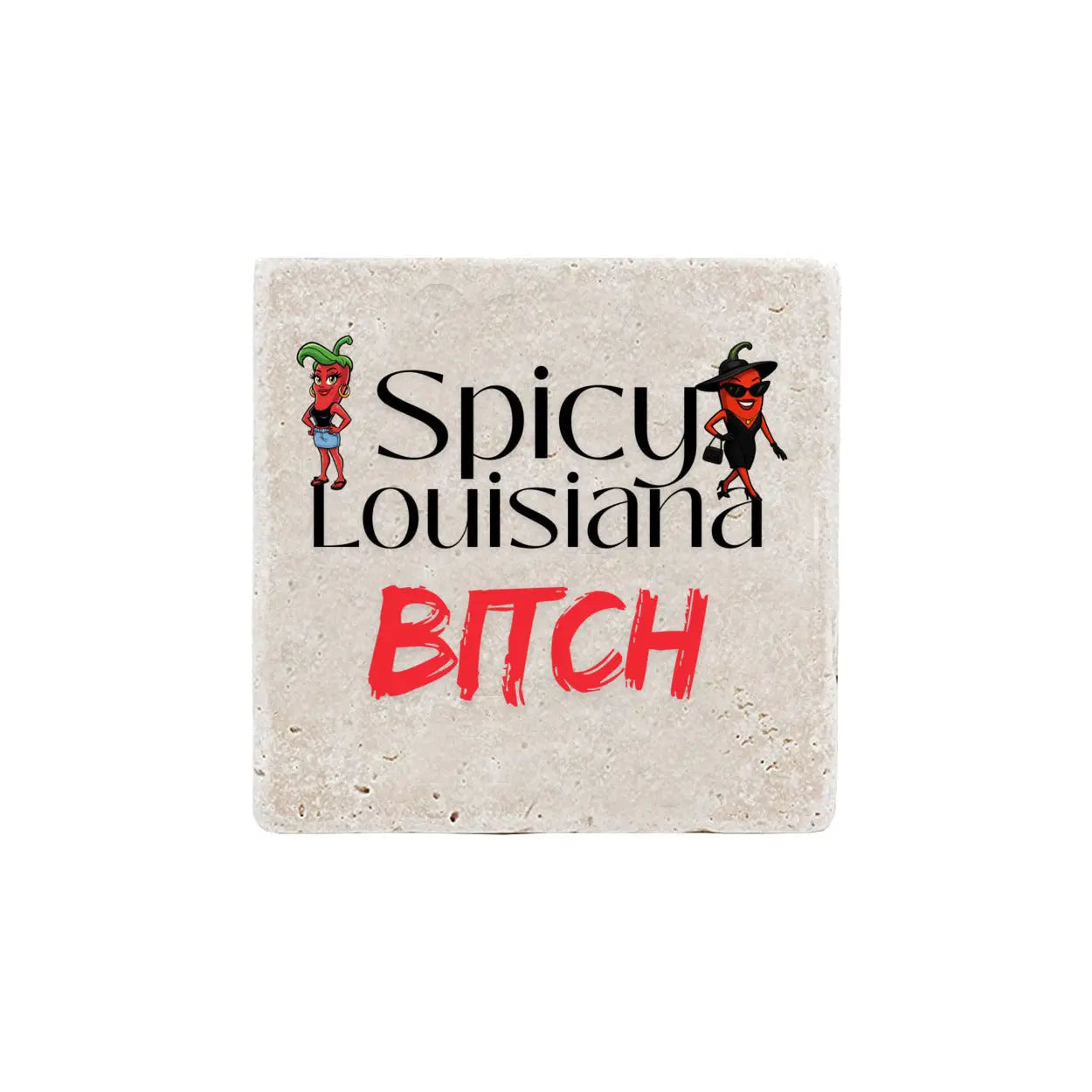 Louisiana Heritage Real Stone Coasters Carrera Print Melon Inc.