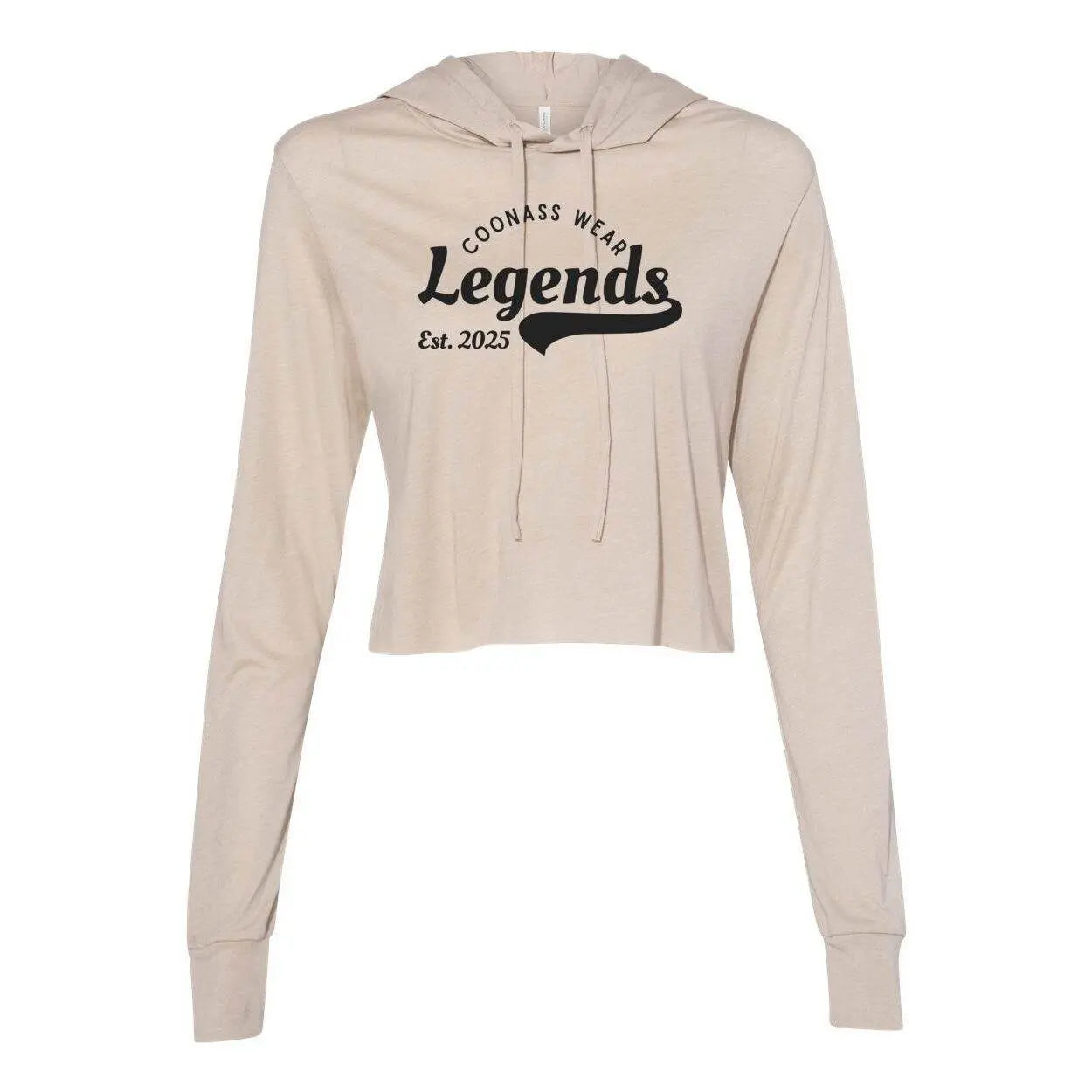 Legend Cropped Long Sleeve Hoodie - The Broken French Door
