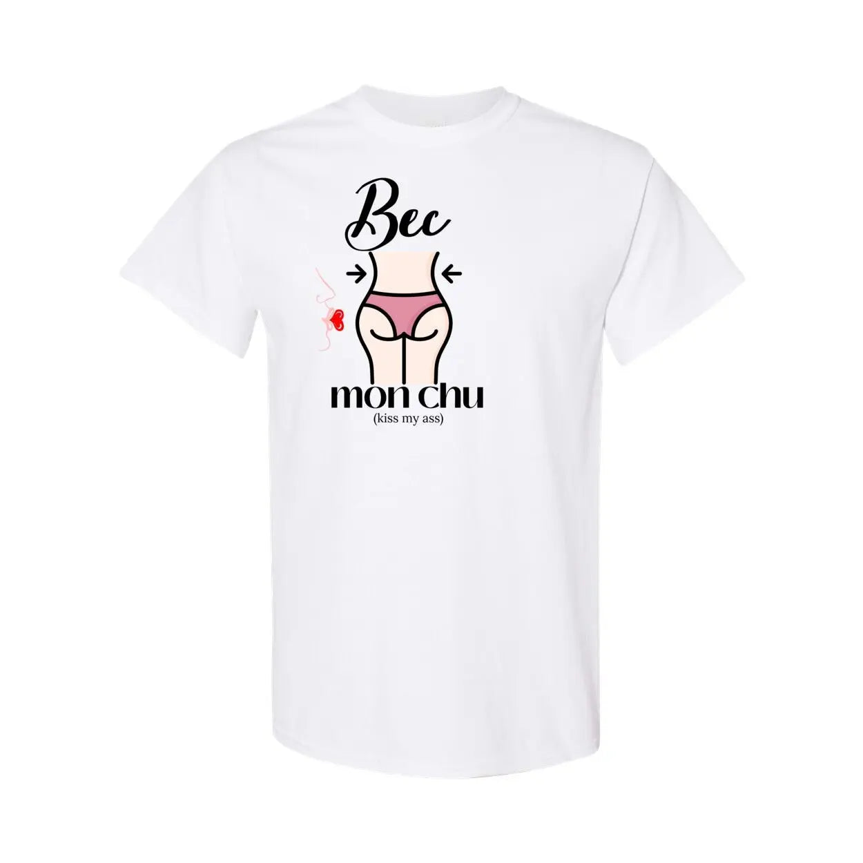 Louisiana Heritage Bec mon chu (kiss my ass) Heavy Cotton T-Shirt Print Melon Inc.