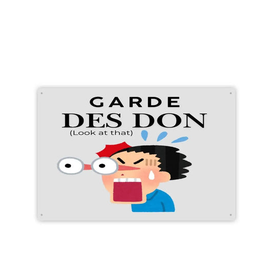 Garde Des Don (look at that) Rectangular Metal Hanging Painting For The USA - The Broken French Door
