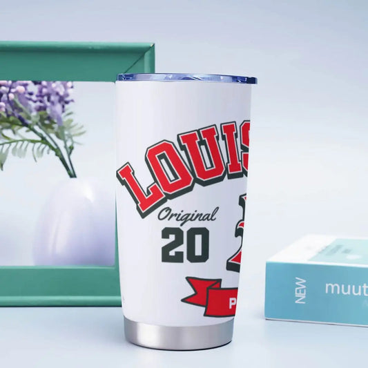 Louisiana Heritage 20oz Stainless Steel Tumbler - Insulated, Durable, Custom Print - The Broken French Door