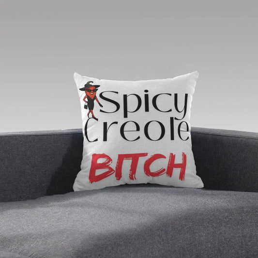Spicy Creole Bitch Short Plush Pillow - The Broken French Door