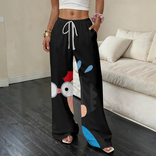Garde Des Don (look at that) Women’s Straight-Leg Casual Pants - The Broken French Door