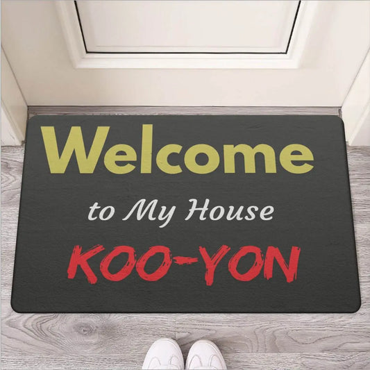 Welcome Koo-Yon Door Mat | Rubber - The Broken French Door