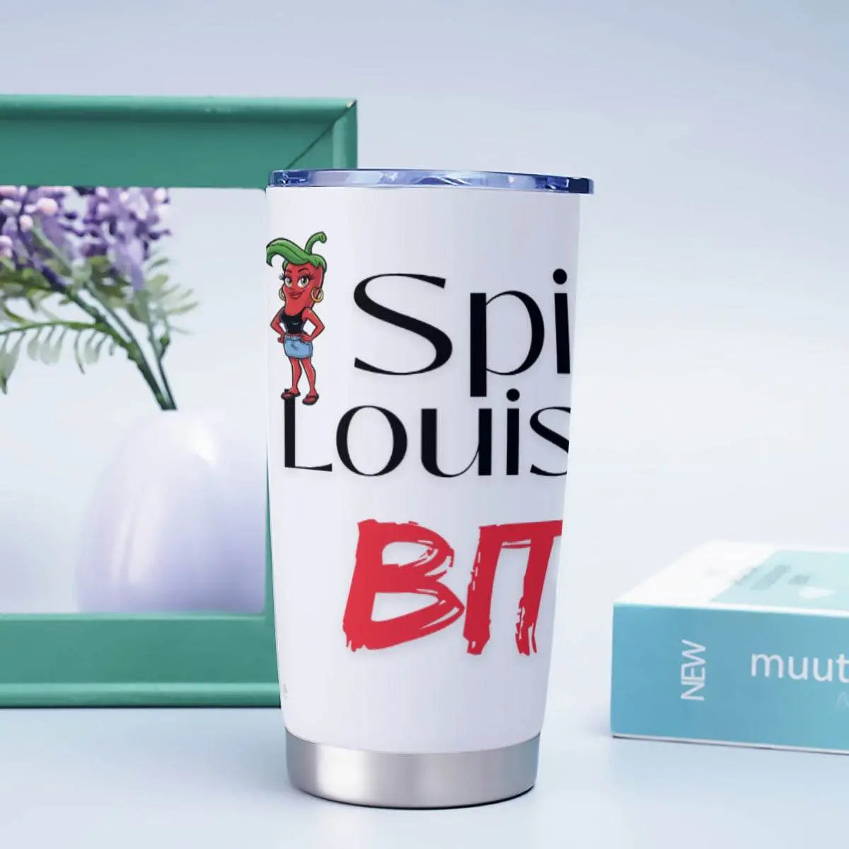 Louisiana Heritage Spicy Louisiana Bitch 20oz Stainless Steel Tumbler with Custom Print - The Broken French Door