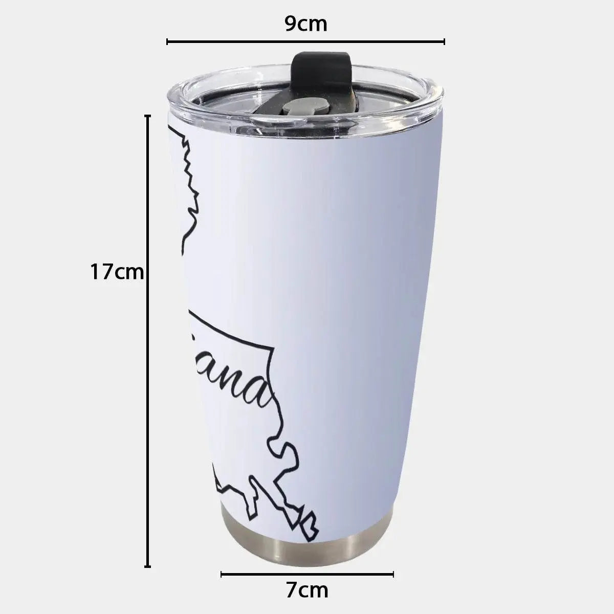 Louisiana Heritage Insulated Tumbler 20oz Stainless Steel Mug with Custom Print - The Broken French Door