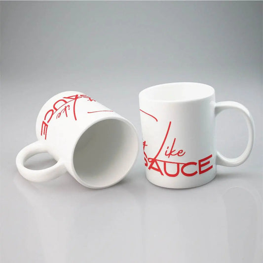 Louisiana Heritage Ceramic Mug with All-Over Print - 340ml, Spicy Hot Sauce Inspired Design - The Broken French Door