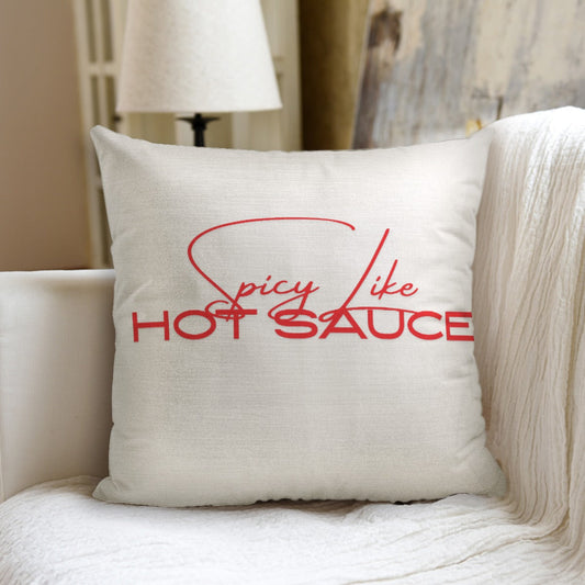Louisiana Heritage Spicy Like Hot Sauce Throw Pillow Yoycol