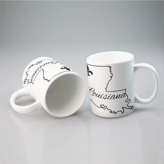 Louisiana Heritage Ceramic Mug - The Broken French Door
