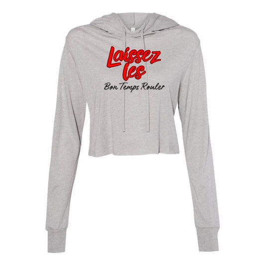 Laissez les bon temps rouler-Cropped Long Sleeve Hoodie - The Broken French Door