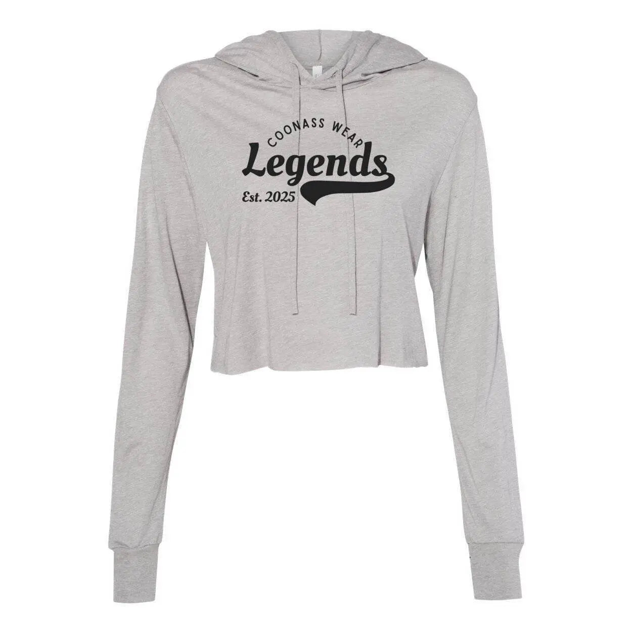 Legend Cropped Long Sleeve Hoodie - The Broken French Door