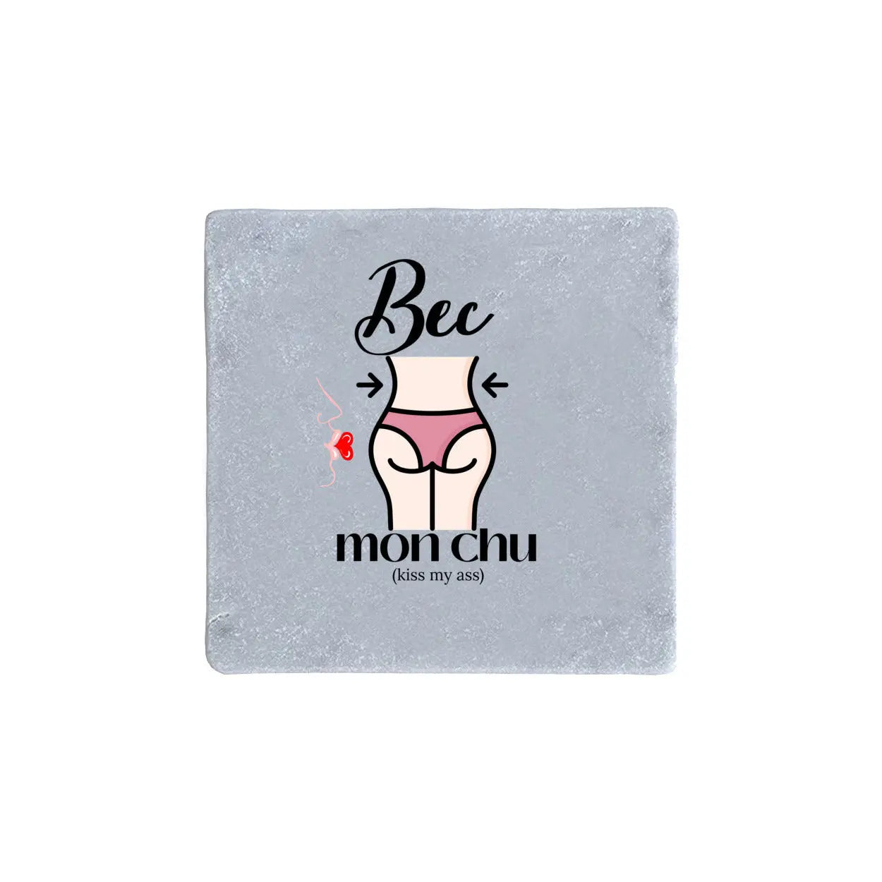 Louisiana Heritage Bec mon chu Real Stone Coasters Print Melon Inc.