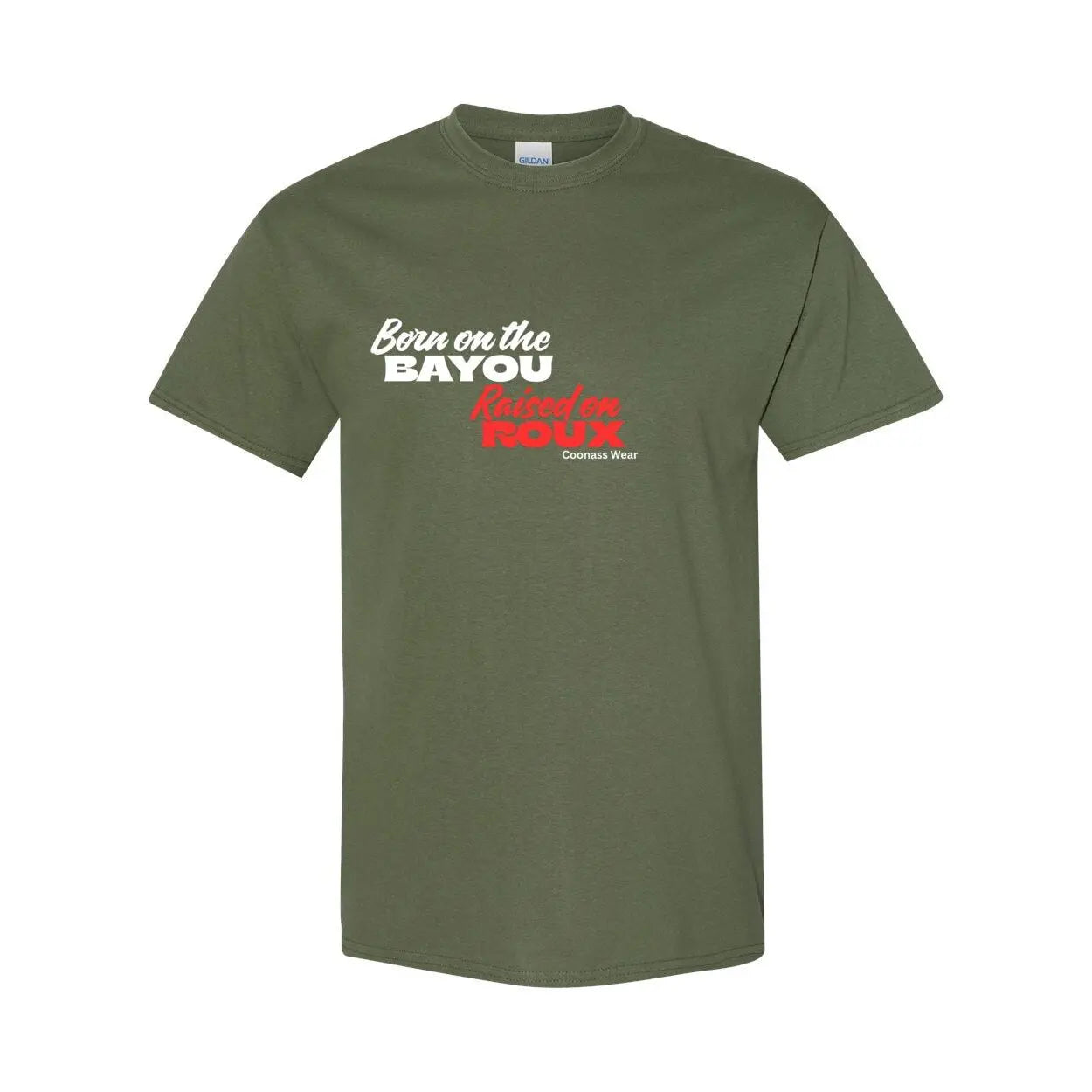 Louisiana Heritage Raised on the Bayou Heavy Cotton T-Shirt Print Melon Inc.