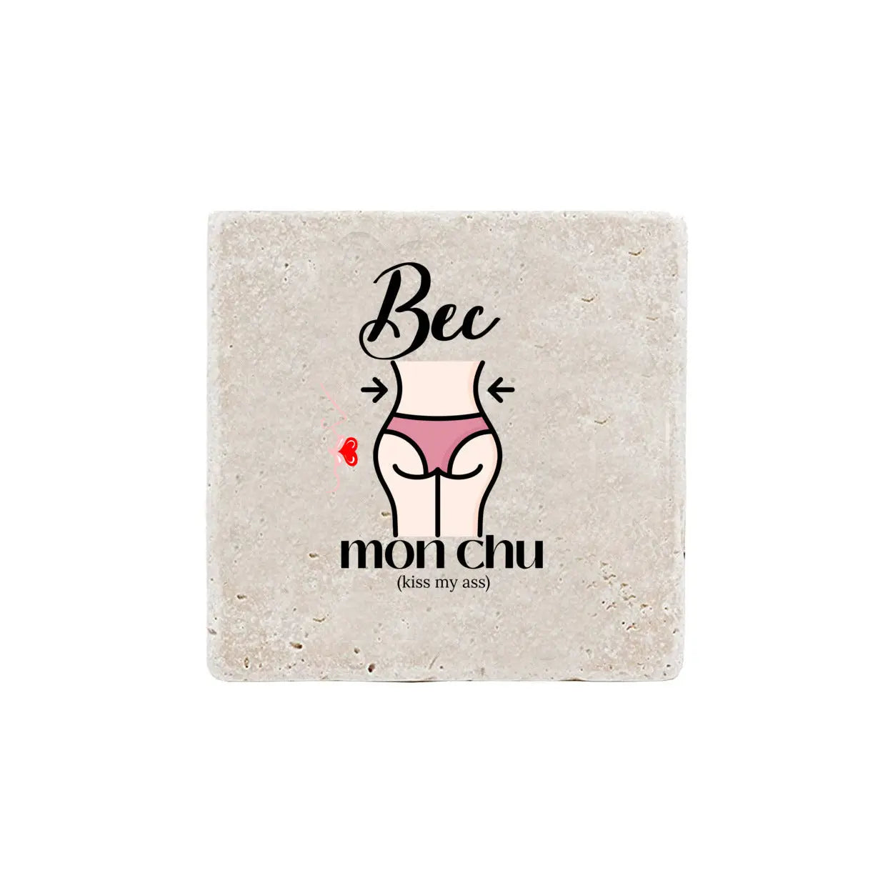 Louisiana Heritage Bec mon chu Real Stone Coasters Print Melon Inc.