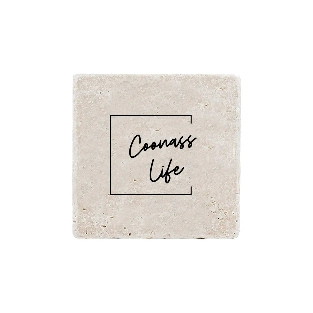 Louisiana Heritage Coonass Life Real Stone Coasters Print Melon Inc.