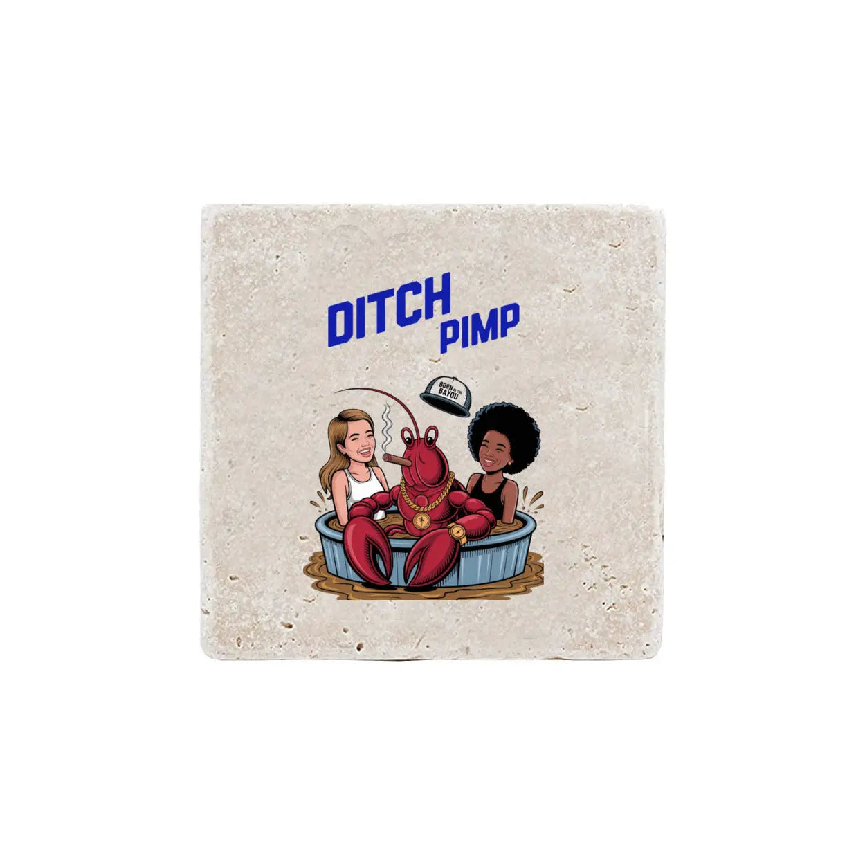 Ditch Pimp-Real Stone Coasters Print Melon Inc.