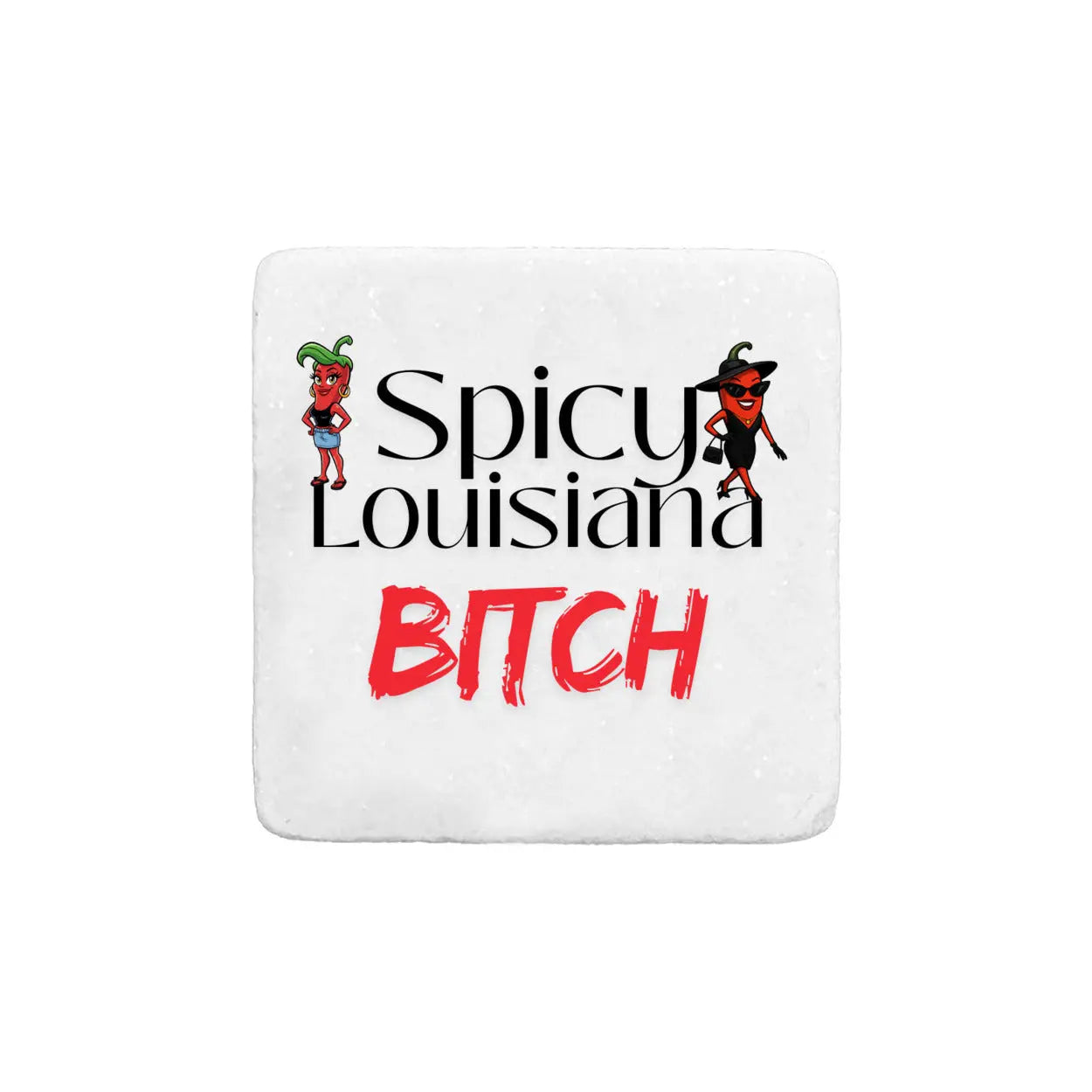 Louisiana Heritage Real Stone Coasters Carrera Print Melon Inc.