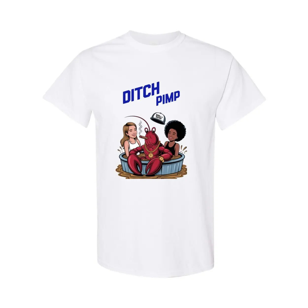 Louisiana Heritage Ditch Pimp Heavy Cotton T-Shirt Print Melon Inc.