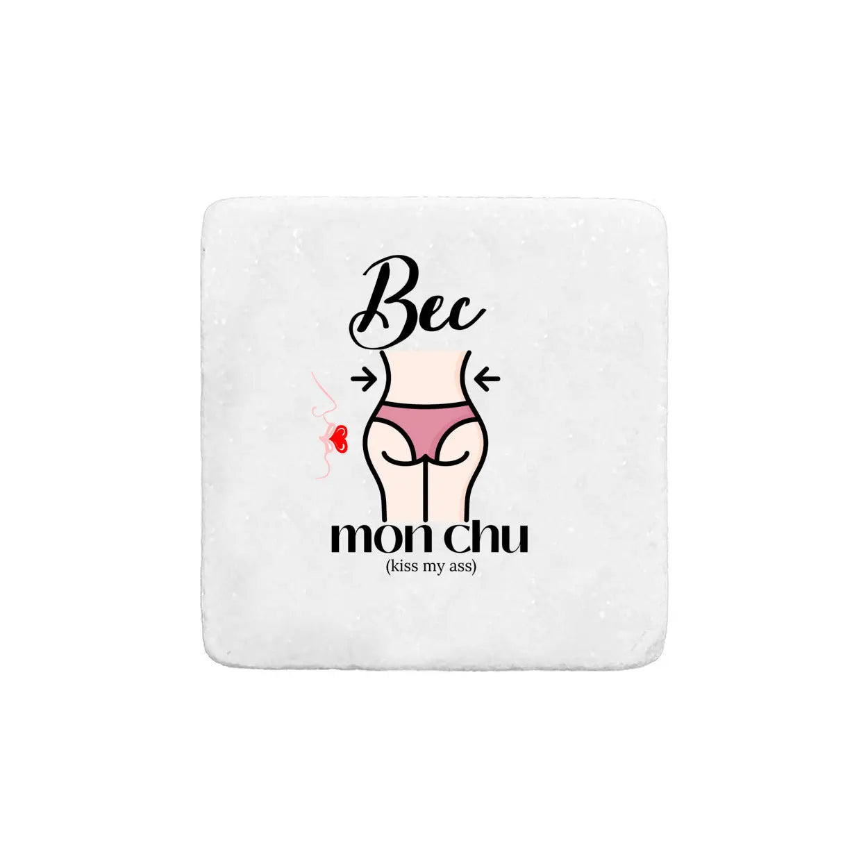 Louisiana Heritage Bec mon chu Real Stone Coasters Print Melon Inc.